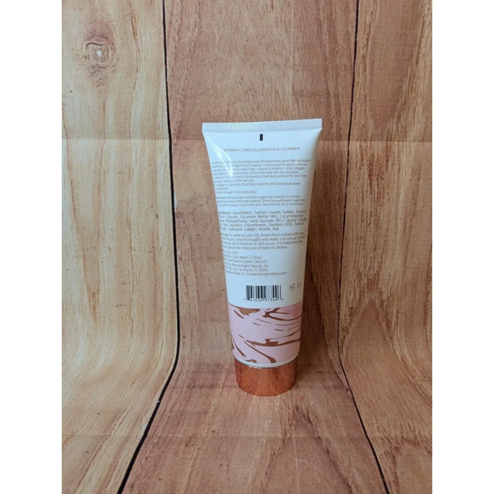 Manna Kadar Vitamin C & Collagen‎ Face Cleanser Paraben Free 6.76 oz